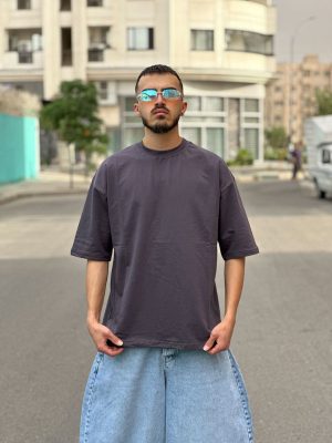 تیشرت بیسیک خاکستری کد 404