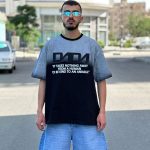 تیشرت طرحدار مشکی کد 445