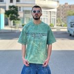 تیشرت سنگشوری طرحدار سبز کد 469