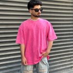 تیشرت طرحدار صورتی کد 503