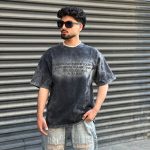 تیشرت سنگشوری زغالی کد 492