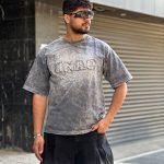 تیشرت سنگشوری طوسی کد 490