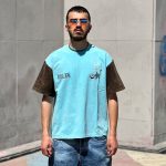 تیشرت سنگشوری رنگ آبی کد 544