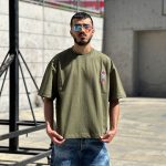 تیشرت باکسی رنگ سبز کد 540