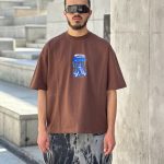 تیشرت لش قهوه ای کد 553