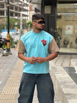 تیشرت سنگشوری آبی روشن کد 568