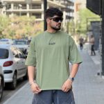 تیشرت گلدوزی ماکان سبز کد 11819
