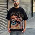تیشرت گنگ مشکی کد 606