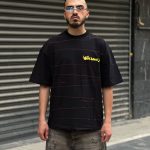تیشرت طرحدار مشکی کد 645