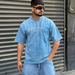 تیشرت سنگشوری رنگ آبی کد 672