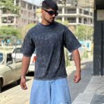 تیشرت سنگشوری رنگ زغالی کد 684