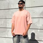 تیشرت بیسیک صورتی کد 746