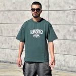 تیشرت طرحدار سبز کد 756