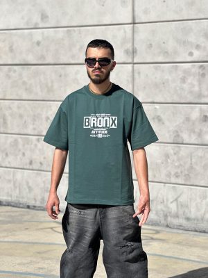 تیشرت طرحدار سبز کد 756