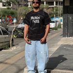 تیشرت چاپی مشکی کد 788