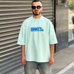 تیشرت طرحدار آبی کد 842