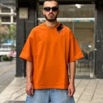 تیشرت باکسی نارنجی کد 889