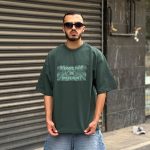 تیشرت باکسی سبز کد 888