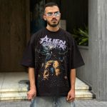 تیشرت گنگ مشکی کد 947