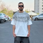 تیشرت طرحدار سفید کد 965