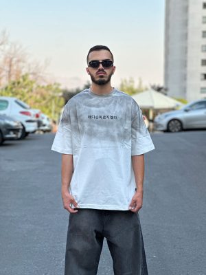 تیشرت طرحدار سفید کد 965