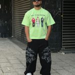 تیشرت چاپی سبز کد 968