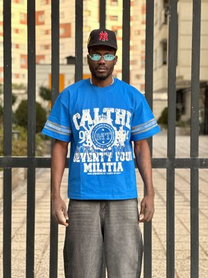 تیشرت طرحدار رنگ طوسی کد 3350