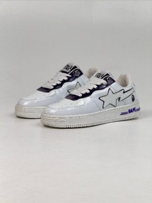 BAPE | بیپ سفید بنفش کد 12203