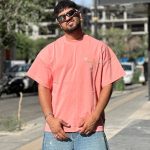 تیشرت گلدوزی happy رنگ صورتی کد 11229