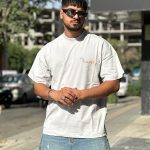 تیشرت گلدوزی happy رنگ سفید کد 11234