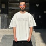 تیشرت طرحدار سفید کد 11264