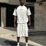 ست تیشرت شلوارک سفید کد 3492