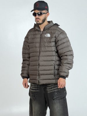 کاپشن NORTH FACE رنگ طوسی روشن کد 12253
