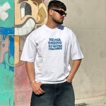 تیشرت طرحدار سفید کد 3511