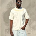 تیشرت طرحدار سفید کد 3517