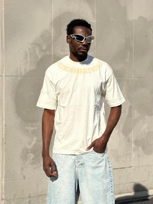 تیشرت طرحدار سفید کد 3517