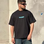 تیشرت طرحدار مشکی کد 3526