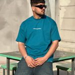 تیشرت طرحدار سبز کد 3530