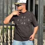 تیشرت طرحدار رنگ مشکی کد 3547