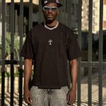 تیشرت طرحدار رنگ مشکی کد 3554