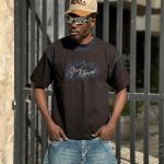 تیشرت طرحدار رنگ مشکی کد 3569