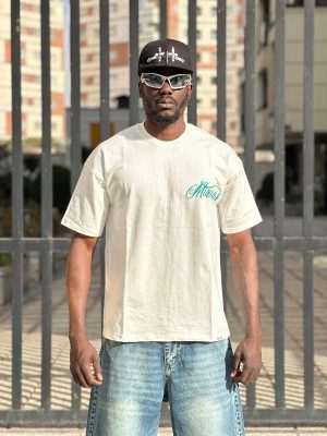 تیشرت طرحدار سفید کد 3594