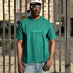 تیشرت طرحدار سبز کد 3600