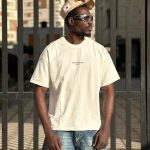 تیشرت طرحدار سفید کد 3606