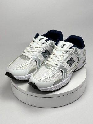 نیوبالانس 530 سفید نقره ای کد 3638