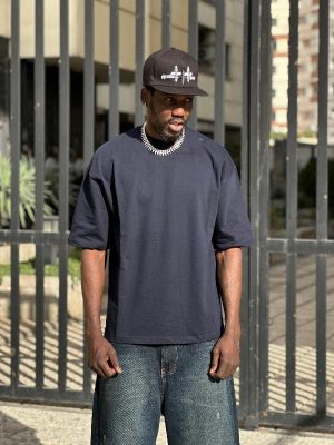 تیشرت بیسیک خاکستری کد 3609