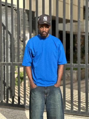 تیشرت بیسیک آبی کد 3611