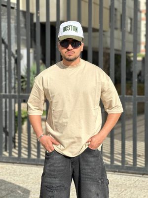 تیشرت بیسیک کرم کد 3612