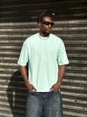 تیشرت بیسیک آبی کد 3615