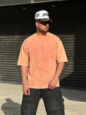 تیشرت سنگشوری نارنجی روشن کد 3632